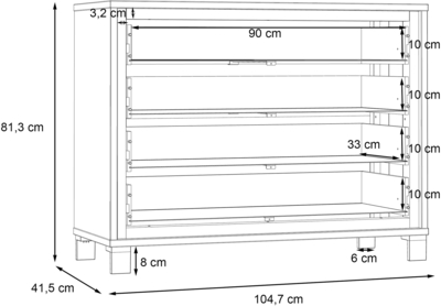 Комод Trondheim TDHK211
