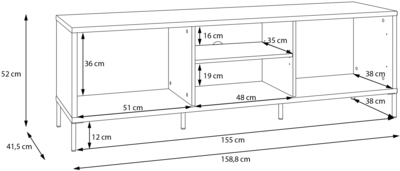 TV-alus Seravel  SVLT131