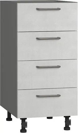 BlanKit D40.s4 Graphite+Concrete cream.353 U4 Skapis