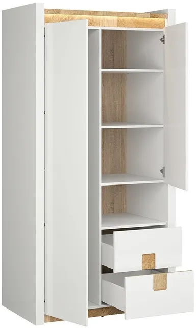 Шкаф для одежды с вешалкой Alameda SZF2D2S