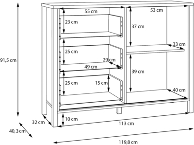 Комод Jytana JTNK221R