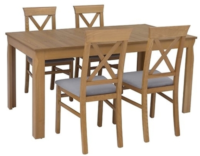 Стол обеденный со стульями Bergen B