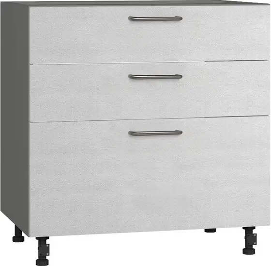 BlanKit D80.Ts3 Graphite+Concrete cream.353 U4 Skapis