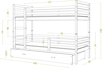 Jacek MDF (Eryk) 160x80