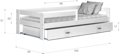 Кровать Hugo MDF 190x80