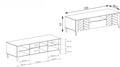 ТВ тумба / тв полка Malumi MM-5