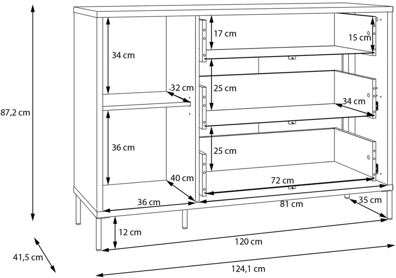 Комод Seravel SVLK221L