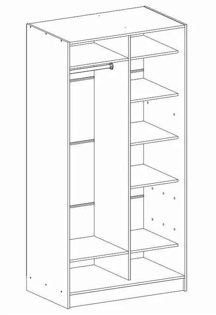 Kapp riidepuu toruga Elma 1023-1-LS-60
