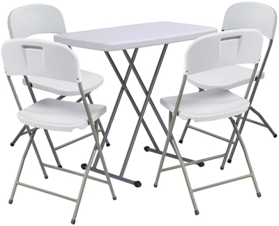 Стол обеденный со стульями Fold 76/4