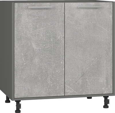 Кухонный шкаф модульной системы BlanKit D80 Graphite+ Industrial SG
