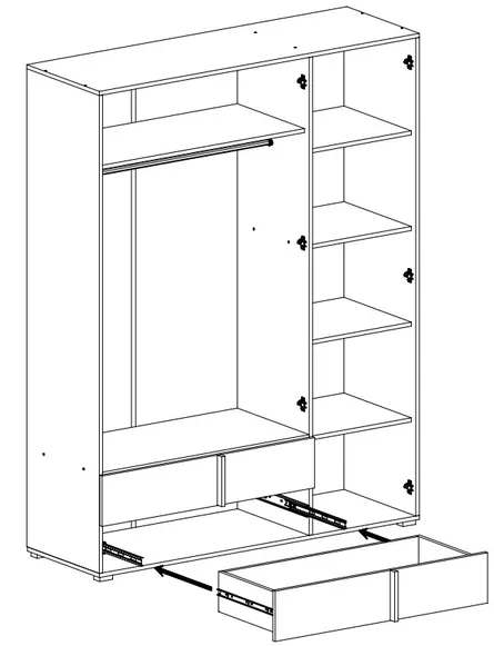 Drēbju skapis Remo RM01
