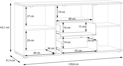 ТВ тумба / тв полка Ganymede GNMT231