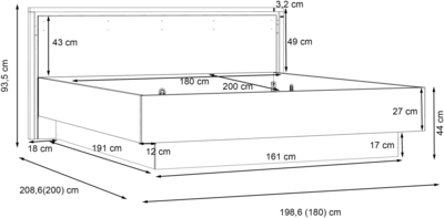 Кровать Trondheim TDHL1182