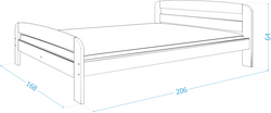 Кровать Dallas 160x200