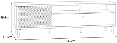 TV skapis / plaukts televizoram Aksana AKNT122L