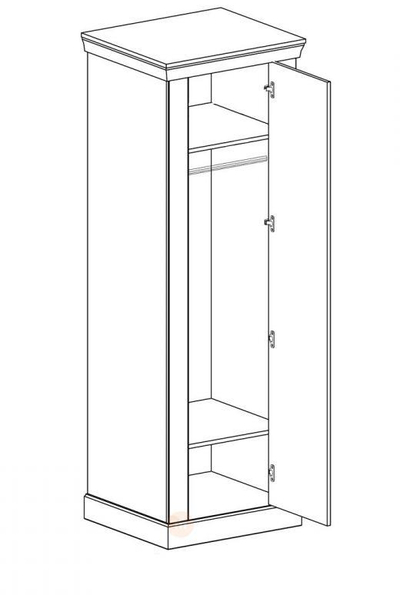 Шкаф для одежды с вешалкой Antica A17