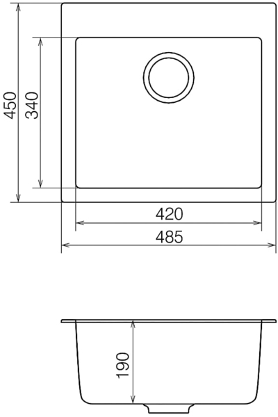 Izlietne Orman OMP 01.49