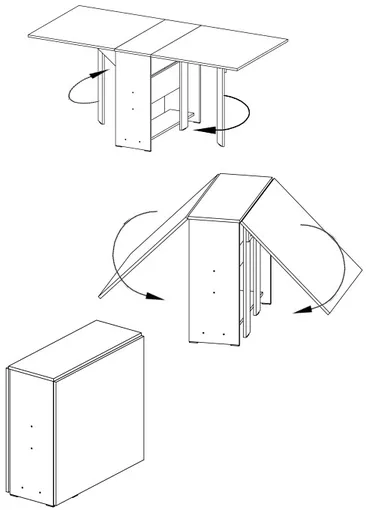 Ēdamistabas galds FOLD 2