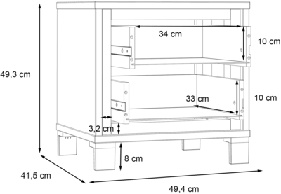 Прикроватная тумба Trondheim TDHK011