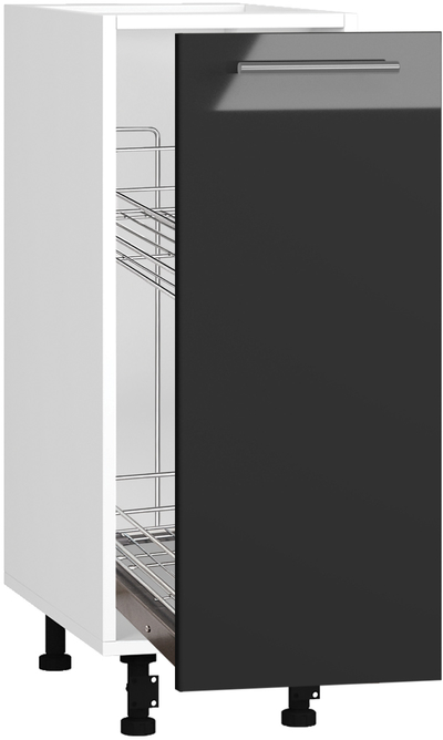 Köögikapp BlanKit D30C White+Graphite.G399