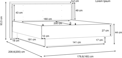 Кровать Trondheim TDHL1162