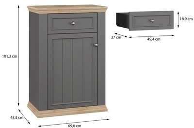 Jalatsikapp-riiul Pontypool PNTK213