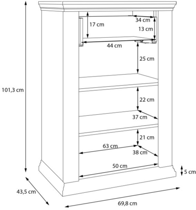 Jalatsikapp-riiul Pontypool PNTK213