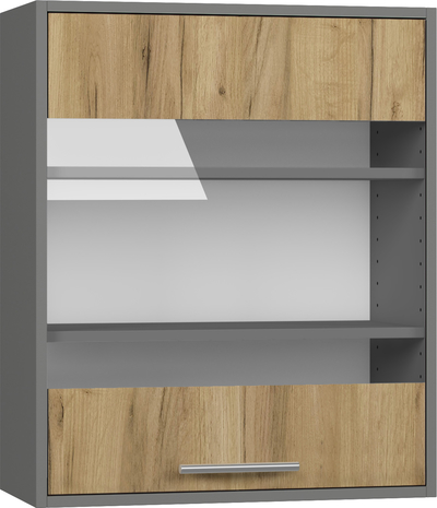 Кухонный шкаф модульной системы BlanKit G60W Graphite+Oak Kraft Gold К003