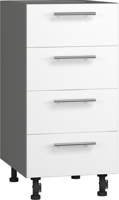 Кухонный шкаф модульной системы BlanKit D40.s4 Graphite+OakWhite.266