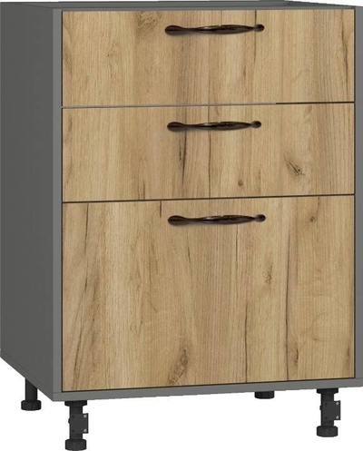 BlanKit D60.Ts3 Graphite+Oak Kraft Gold К003 M2