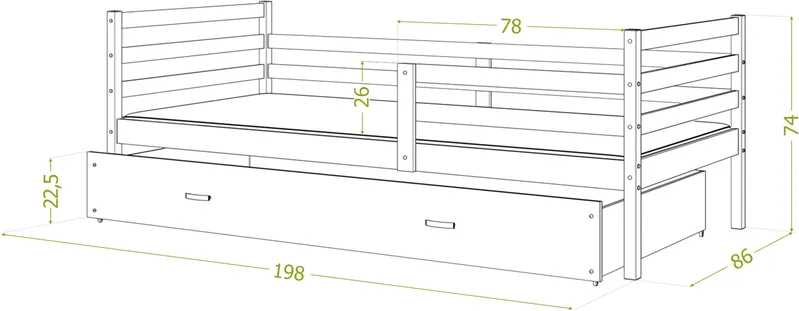Gulta Jacek P MDF 190x80