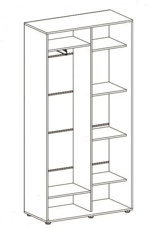 Kapp riidepuu toruga Elma 1522-1-SS-45
