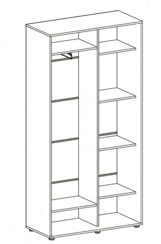 Kapp riidepuu toruga Elma 1524-1-SS-45