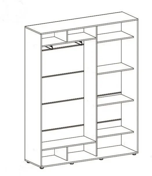 Kapp riidepuu toruga Elma 1624-1-SS-45