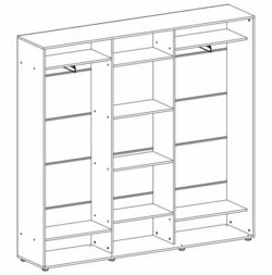 Kapp riidepuu toruga Elma 2123-1-FFF-45