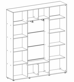 Kapp riidepuu toruga Elma 2123-2-FFF-45