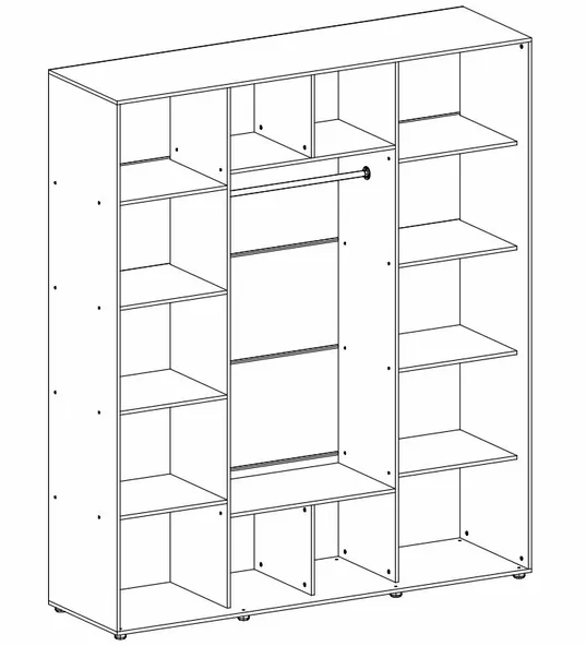 Kapp riidepuu toruga Elma 2223-2-SKK-60