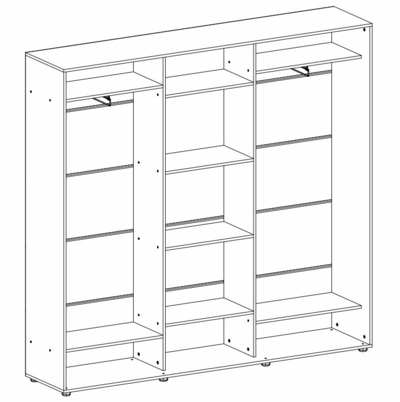 Kapp riidepuu toruga Elma 2324-1-FFF-45
