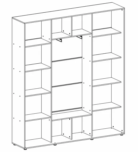 Kapp riidepuu toruga Elma 2423-2-FFF-45
