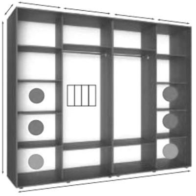 Kapp riidepuu toruga Elma 2524-1-LLLL-60