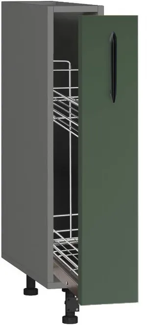 Köögikapp BlanKit D15C Graphite+GreenSmoky.M356 M