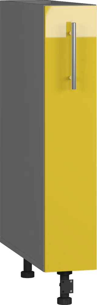 Köögikapp BlanKit D15C Graphite+Yellow.G371