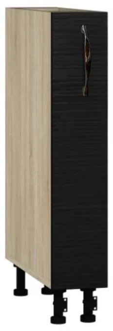 Köögikapp BlanKit D15C Sonoma+OakBlack.381 M2