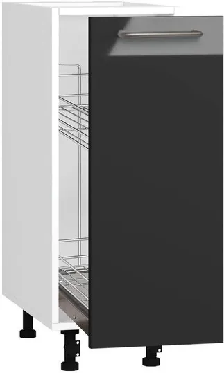 Köögikapp BlanKit D30C White+Graphite.G399 U4