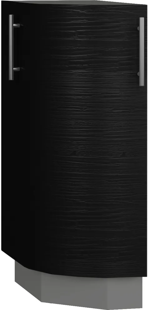 Köögikapp BlanKit D30R Graphite+OakBlack.381