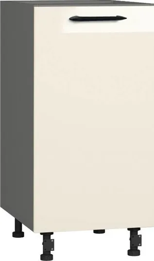 Köögikapp BlanKit D40 Graphite+Beige.G406 M
