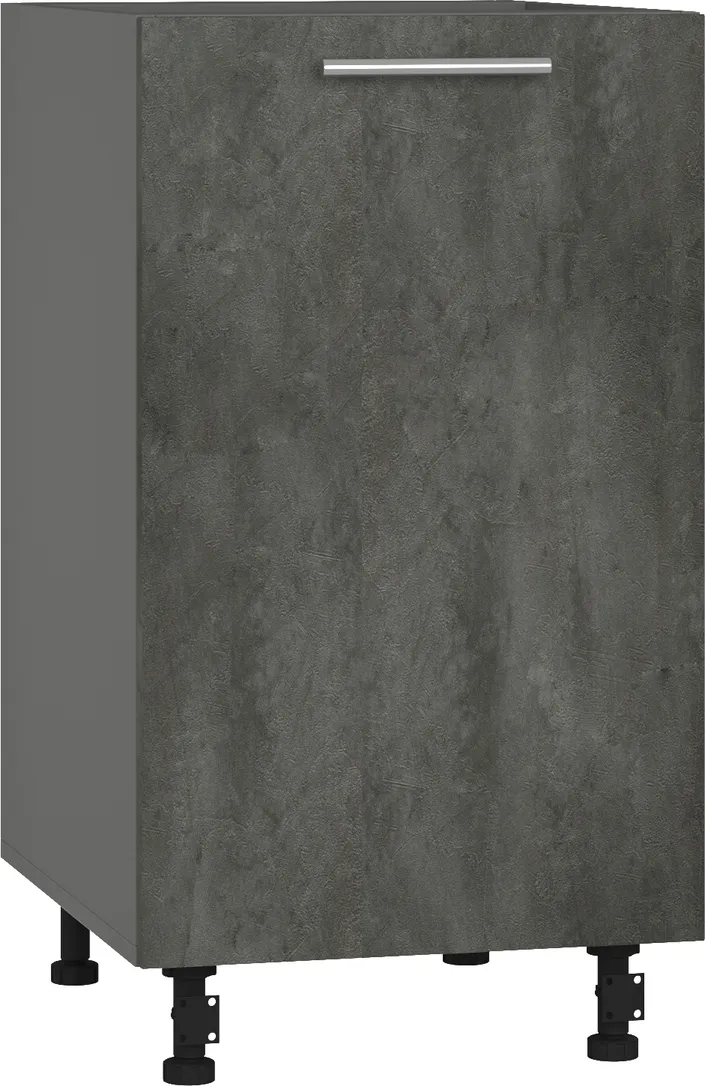 Köögikapp BlanKit D45 Graphite+CementDark.M361