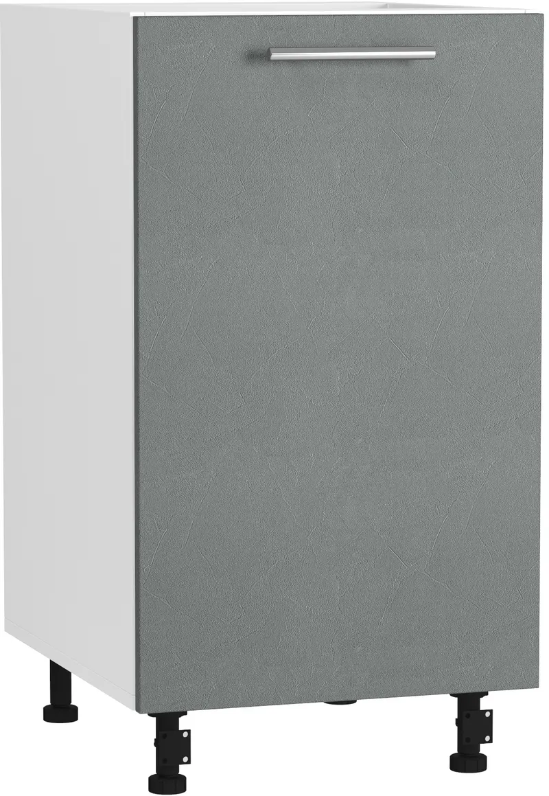 Köögikapp BlanKit D45 White+Concrete gray.352