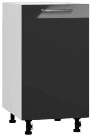 Köögikapp BlanKit D45 White+Graphite.G399 U4