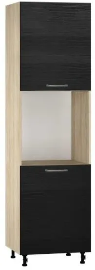 Köögikapp BlanKit D60C.h214.2D Sonoma+OakBlack.381 U4